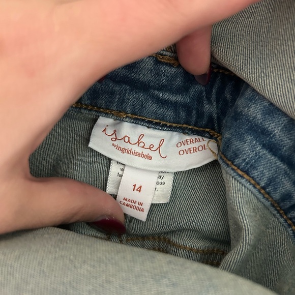 Isabel Maternity by Ingrid & Isabel Light Blue Jeans Overalls - Picture 4 of 7